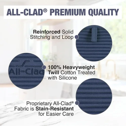 Miniatura 6 de All-Clad Agarradera Premium para Ollas, Paquete de 2, Índigo