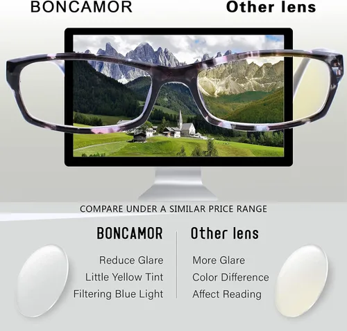 Miniatura 4 de Paquete de 5 lentes de lectura para computadora para hombres y mujeres, antifatiga ocular, lentes de bloqueo de luz azul para lectura