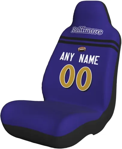 Miniatura 21 de Fundas de asiento de coche de fútbol personalizadas, accesorios personalizados para automóvil, regalos de Arizona con nombre y número, funda