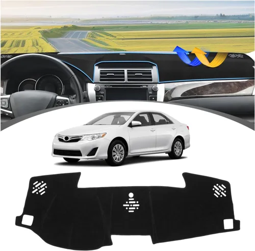 Miniatura 11 de FIILINES Cubierta para tablero Compatible con Mazda 3 2010-2013 Accesorios Tapete para tablero para Mazda 3 Accesorios Tapete para salpicadero