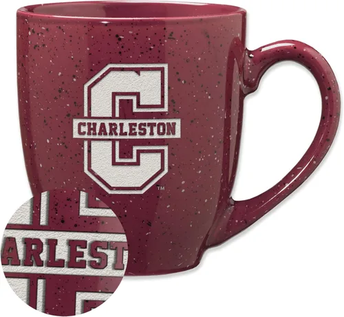 Miniatura 351 de Rico Industries NCAA Virginia Tech Hokies Maroon - Taza de café de cerámica grabada con láser, color del equipo, 16 onzas