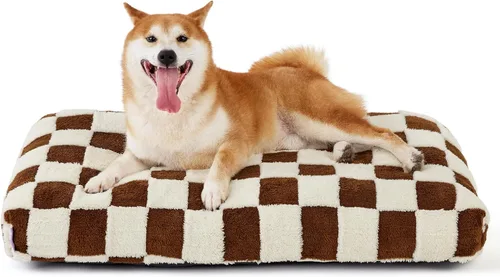 Miniatura 26 de LE SURE - Cama pequeña para perro con espuma triturada gruesa, cama para interiores con funda afelpada extraíble y base antideslizante, verde