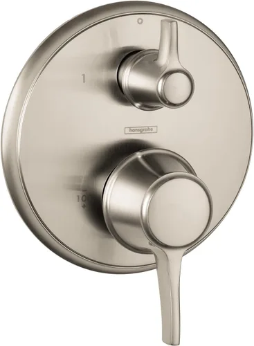 Miniatura 6 de hansgrohe Ecostat 04447140 - Moderna válvula de ducha con desviador en bronce cepillado