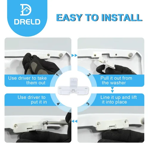 Miniatura 7 de W10240513 Reemplazo de bloqueo de tapa de arandela para Whirlpool, Kenmore, Amana, Maytag Roper, Sears, Reemplaza WPW10240513 PS2579805 AP6017583