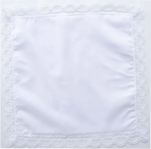Miniatura 6 de Deeorla Pañuelo de encaje de algodón para mujer, pañuelos de boda blancos para mujer