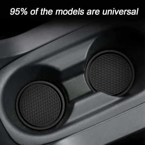 Miniatura 4 de Paquete de 4 portavasos para automóvil, 2.75 pulgadas de diámetro, antideslizante, universal, duradero, adecuado para la mayoría de interiores