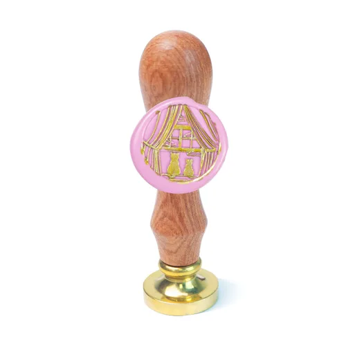 Miniatura 26 de Juego de sellos de cera de animales con 7 cabezas de latón extraíbles y 1 mango de madera, sello de cera retro para gatos, pájaros, mariposa, abeja
