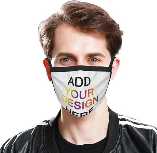 Miniatura 3 de Máscara de bandana para la cara con texto personalizado con imagen de texto personalizado Funda de cuello transpirable personalizable