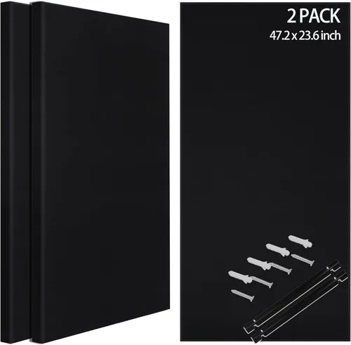 Miniatura 10 de BUBOS 2 piezas de paneles acústicos de tela, paneles decorativos de amortiguación de sonido de 47.2''x23.6'', paneles acústicos de pared grandes