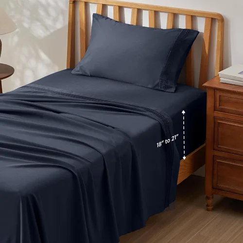 Miniatura 42 de Bedsure Juego de Sábanas King de Bolsillo Profundo - Se Adapta a Colchones de Hasta 21 Pulgadas de Grosor - 4 Piezas Sábanas de Cama GentleSoft