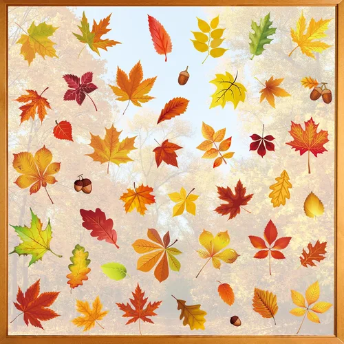 Miniatura 15 de 68 calcomanías de otoño para ventana, de doble cara, hojas de arce de otoño, calabaza, calcomanías para ventana, calcomanías para el hogar, oficina