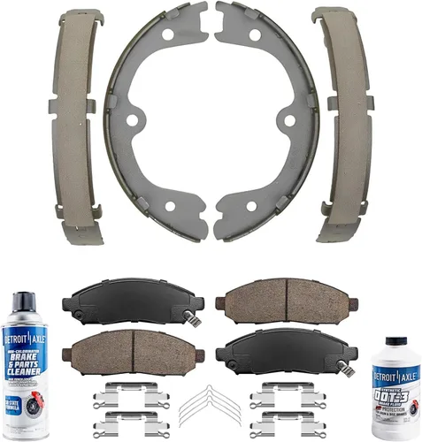 Miniatura 30 de Detroit Axle - Kit de frenos delanteros para Toyota 2007-2016 Tundra, 2008-2016 Sequoia, Pastillas de freno cerámicos para pinza de freno de disco
