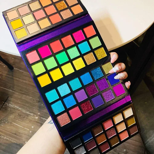Miniatura 9 de BestLand Paleta de sombra de ojos ultra secreta, 72 colores, tablero de colores 4 en 1, brillo mate, brillo nude, natural, todo en uno, paleta