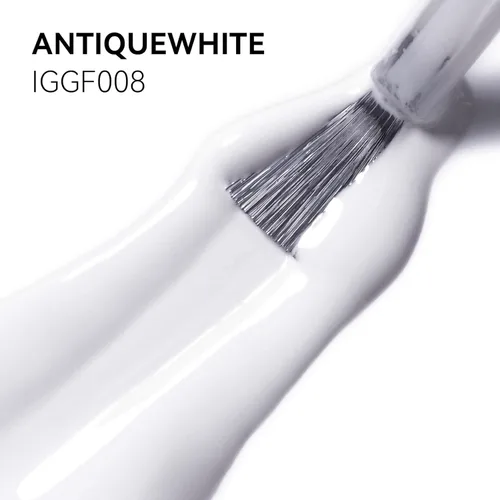 Miniatura 2 de MEGIOR Esmalte de uñas de gel blanco de 0.5 fl oz, color blanco antiguo, secado con luz UV, esmalte de gel francés, arte de uñas, salón de manicura