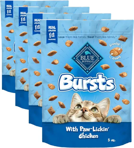 Miniatura 15 de Blue Buffalo - Premios crujientes Bursts para gatos, de pollo, bolsa de 141 g