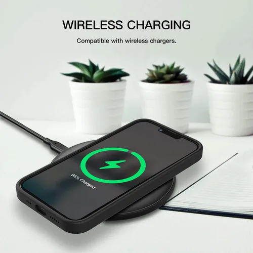 Miniatura 6 de ZUSLAB Funda de silicona real compatible con Apple iPhone 13 de 6.1 pulgadas (2021), silicona líquida antiarañazos, gel de goma, a prueba de golpes