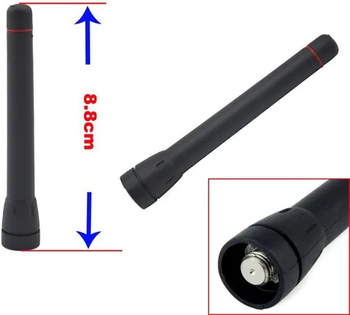 Miniatura 2 de Antena corta UHF 400-470MHz para radios ICOM Walkie Talkie ICOM IC-F43 IC-F44 IC-F80 IC-F4000 IC-F4001 IC-F4002 IC-F4003 IC-F4010 IC-F4011 IC -F4020