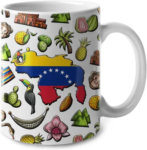 Miniatura 31 de Lotacy Taza de café con símbolos de Cuba con bandera de mapa, taza de cerámica de bandera cubana de 11 onzas, recuerdo de Cuba y regalos, idea