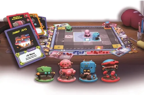 Miniatura 2 de Wise Wizard Games: Robot Quest Arena Juego de mesa de construcción de cubiertas
