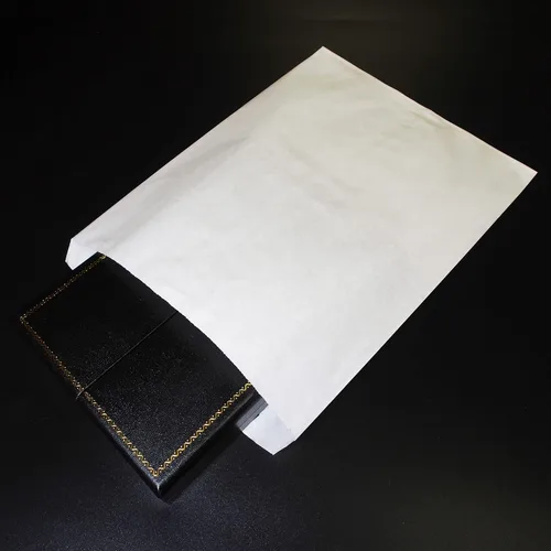 Miniatura 5 de CuteBox 100 bolsas de regalo de papel plano blanco (8.5 x 11 pulgadas) para mercancía, manualidades, recuerdos de fiesta, venta al por menor