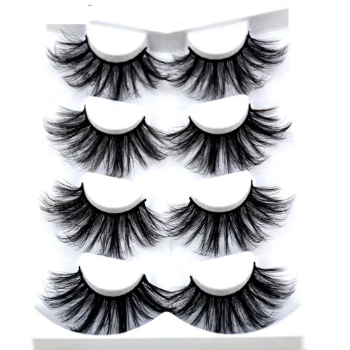 Miniatura 9 de 4/7 pares de pestañas postizas de pelo en 3D cruzadas, finas, suaves, extensiones de pestañas hechas a mano para maquillaje de ojos, MDR-5