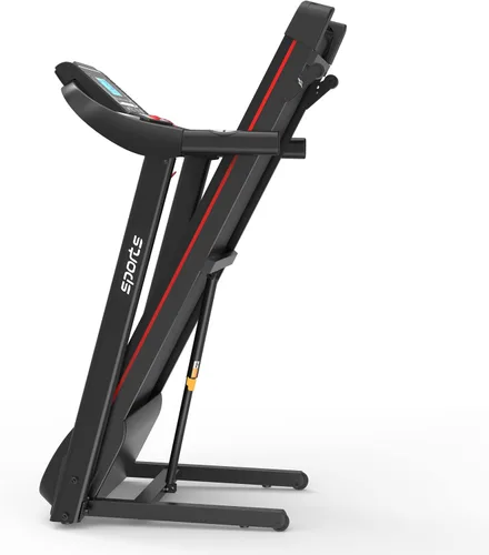 Miniatura 3 de Caminadora plegable con inclinación, máquina eléctrica para caminar, pantalla LCD de 5 pulgadas, música Bluetooth, capacidad de 250 libras