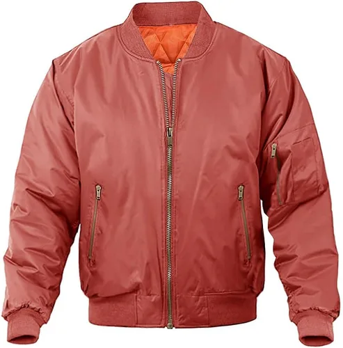 Miniatura 9 de MAGNIVIT - Chaqueta de aviador para hombre, informal, para otoño e invierno, chaqueta y abrigo militar