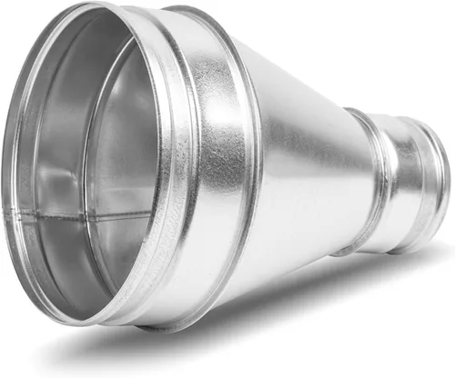 Miniatura 8 de Repa Market Reductor/aumentador de conductos de acero galvanizado de 8 a 4 pulgadas - Adaptador de tubo de ventilación redondo HVAC y sistemas