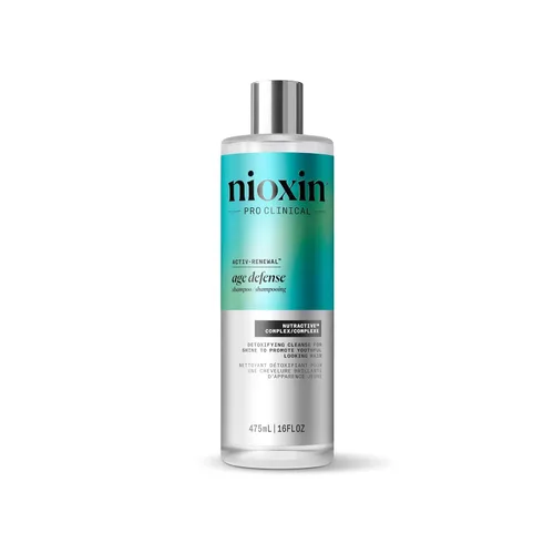 Nioxin Age Defense Shampoo for Aging Hair | Detox Scalp Cleanser with Niacinamide | Deeply Cleanses & Purifies Scalp & Hair | Paraben, Sulfate &