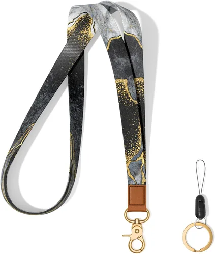 Miniatura 20 de Llavero con cordón para el cuello, llavero con correa larga para mujeres y hombres, llaves del automóvil, insignias de identificación, tarjeta