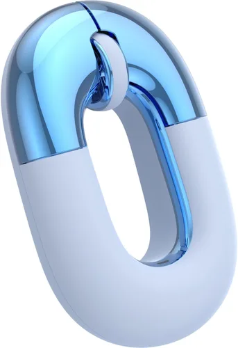 Ratón de viaje azul inalámbrico para ordenador portátil. Ratón silencioso Bluetooth | Ratones de donut lindos portátiles recargables modo dual y