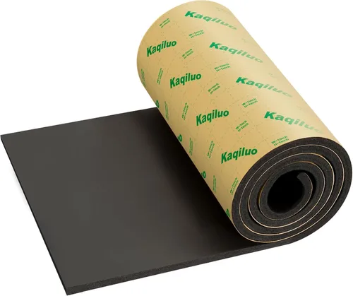 Kaqiluo Espuma de Aislamiento Acústico Autoadhesiva de Alta Densidad de Celda Cerrada, 5.8 pies cuadrados x 0.4 pulgadas de grosor, 50+kg/m³,