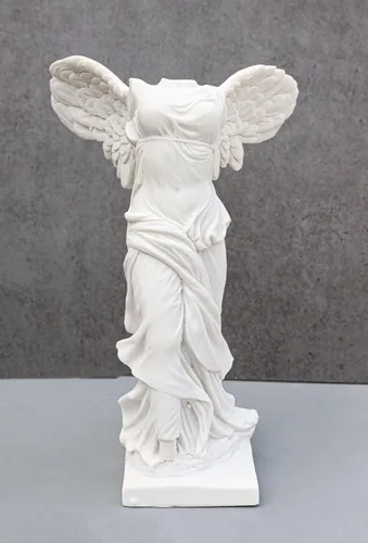 Miniatura 6 de Ebros - Estatua de la victoria de samotracia con alas grandes, 10.5 pulgadas de alto, figura de diosa griega romana Victoria, artefacto de ruina