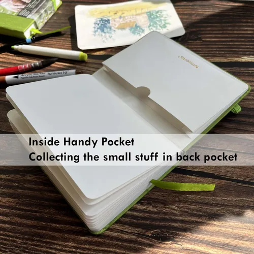 Miniatura 8 de tumuarta Cuaderno de Acuarela Cuadrado, 5.5x5”, 140 LB, 300 GSM, Papel de Algodón, Prensado en Frío, 24 Hojas, 48 Páginas, Libros de Papel de Gris