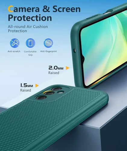 Miniatura 227 de FNTCASE Funda para iPhone 17 Pro: Fundas delgadas translúcidas de color azul claro compatibles con MagSafe, protección completa de la cámara