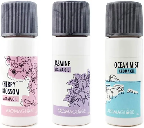 Daiwa Felicity - Juego de 3 repuestos de aceite aromático para el aire y la habitación, máquina aromatizadora de ruido blanco con aceites