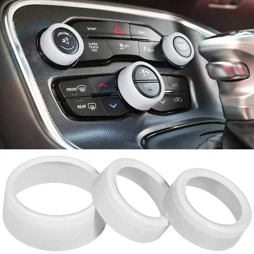 Miniatura 10 de Interruptor de aire acondicionado, perilla de botón de CD para Dodge Challenger Charger Chrysler 300 300s 2015-2024, para Ram 2013-2018, accesorios