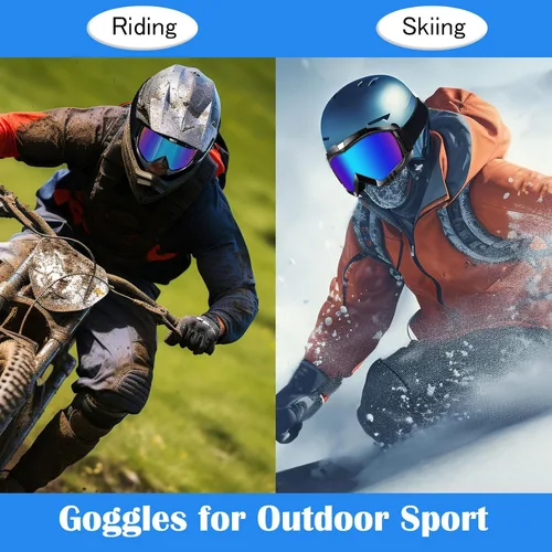 Miniatura 6 de Gafas de Motocross – Gafas MX para ATV, Motocicleta, Snowboard, Dirtbike y Deportes de Motor – Antiniebla, UV400, Antiarañazos, A Prueba de Polvo