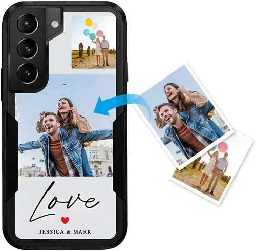 Miniatura 55 de Funda protectora personalizada para Samsung Galaxy S22 Ultra 5G (versión 2022), funda protectora de doble capa resistente con múltiples fotos, a