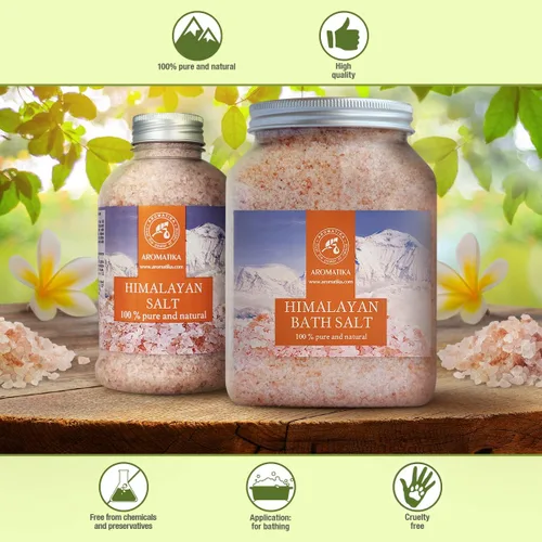 Miniatura 3 de Sal de cristal rosa del Himalaya de 46 onzas, 100% pura y natural, sal del Himalaya para un buen sueño, alivio del estrés, limpieza desintoxicante