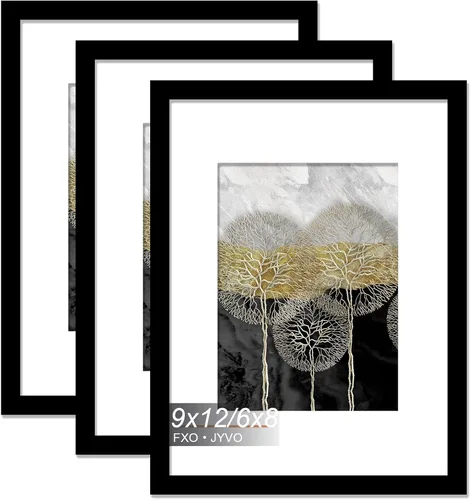 Miniatura 55 de Fxojyvo Marco de Fotos de 4x6, Muestra Foto de 3.5x5 con Paspartú o 4 x 6 Sin Paspartú, Liviano y de Alta Transparencia Marco de 4 por 6 para Pared