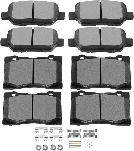 Miniatura 24 de Juego de pastillas de cerámica, D374 D621 D948 SCITOO 8 piezas de pastillas de freno delanteras y traseras para Honda Civic del Sol 1994-1997