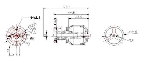 Miniatura 5 de Flycolor EDF 50mm 4900KV 3S Empuje Máximo 770g 11 Hélices Ventilador Canalizado con Motor RC Sin Escobillas con ESC 40A(2~4S) Equilibrado Probado
