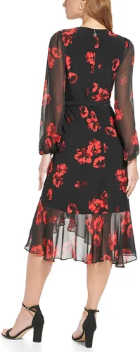 Miniatura 5 de Tommy Hilfiger Vestido trapecio de manga larga para mujer