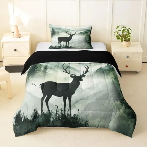 Miniatura 35 de Erosebridal Juego de ropa de cama con diseño de mariposas de dibujos animados, decoración de habitación de niñas, animales salvajes, mariposas rosas