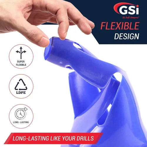 Miniatura 3 de GSi Hurdle Training Cones Multi Pack Sets Dual Purpose Agility Cones with Holes Ideal for Soccer, Kids, Dog, and Sports Training