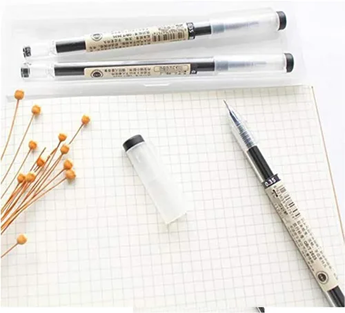Miniatura 3 de BEMLP Bolígrafo de tinta de gel de punta extra fina de 0.014 in, color negro, para oficina japonesa, escuela, papelería, suministro, 12
