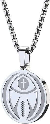 seensea Collar con colgante deportivo de béisbol, versículo bíblico inspirador Lucas 137, regalo cristiano para hombres y mujeres