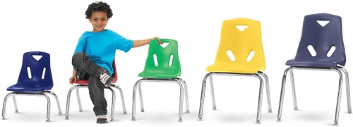 Miniatura 3 de Berries silla apilable con patas cromadas
