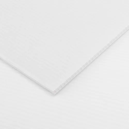 Miniatura 4 de MOUYAT Paquete de 15 hojas grandes de plástico corrugado blanco de 18 x 24 pulgadas, 5/32 pulgadas de grosor y 0.157 in de grosor, tablero en blanco